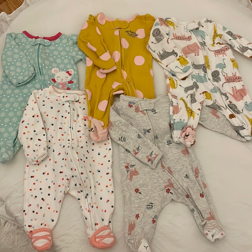 Baby Girl NB Sleepers